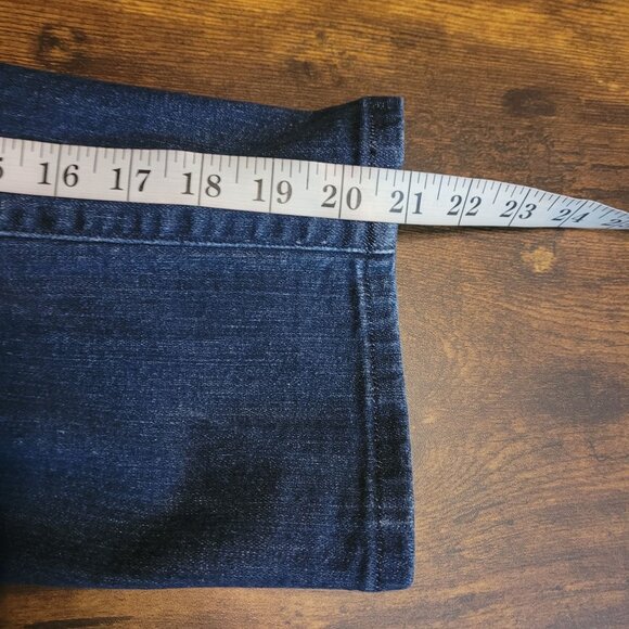 Vtg Levi's Jeans Size 12 Classic Demi Curve Mid Rise Dark Wash Stretch Denim Y2K - Picture 9 of 11